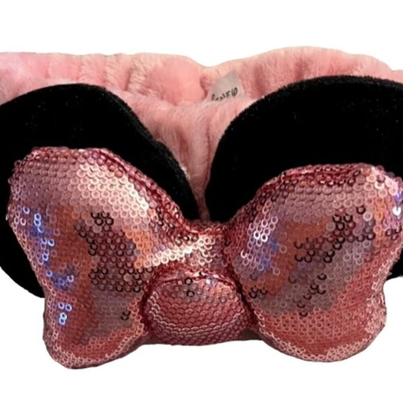 The Creme Shop x Disney Minnie Mouse NWOB Set of 2 Spa Plush Headbands Red Pink - Picture 12 of 13
